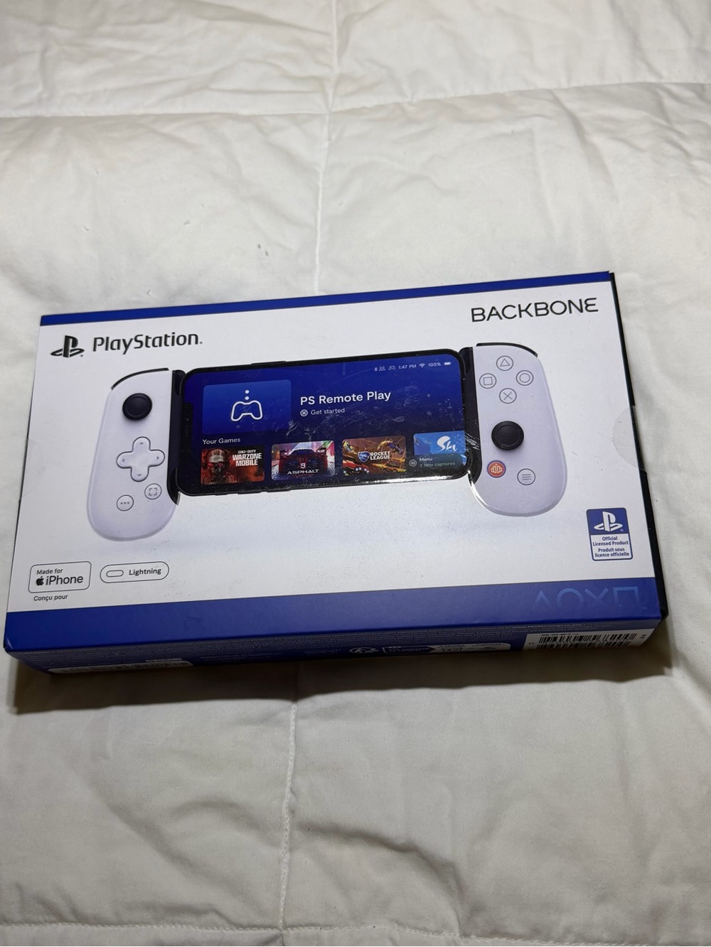 Sony PlayStation IPhone Backbone Mobile Controller - White